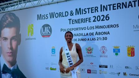 La estellesa Raita, este viernes en Tenerife, cuando se convirtió en Miss Internacional España 2026.