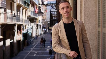 Sergio Rodríguez, en Zapatería, una de las calles por las que pasarán las carreras