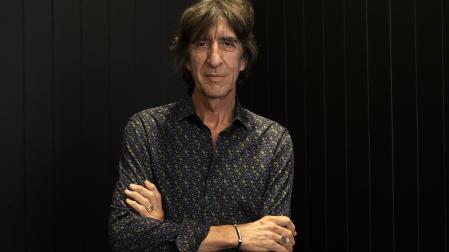 Benjamín Prado, el jueves en Pamplona, donde protagonizó un encuentro organizado por el Ateneo Navarro. Al día siguiente fue jurado del Premio de Poesía Ciudad de Pamplona
