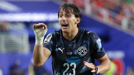 Matías Galarza, autor del gol de Paraguay