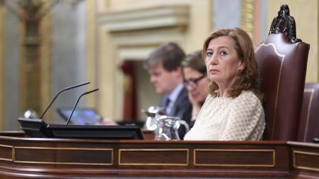 La presidenta del Congreso, Francina Armengol, durante un Pleno del Congreso de los Diputados