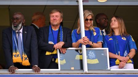 Guillermo y Máxima, junto a su hija Ariadna, presenciaron el partido entre Ecuador y Curazao