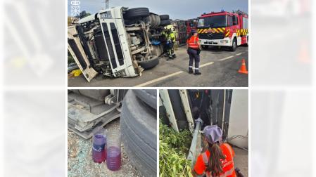 Detalle del accidente vial de Valtierra