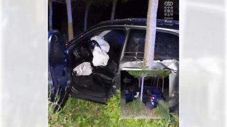 Detalle del estado del vehículo tras el accidente