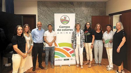 Un momento de la presentación del programa Campo de Colores en Peralta