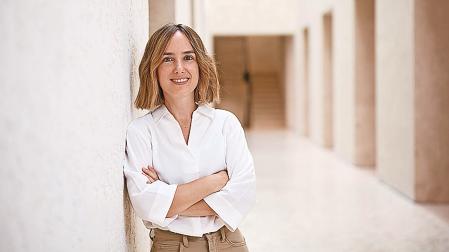 Naiara García Mir en las dependencias de la sede de Salesa