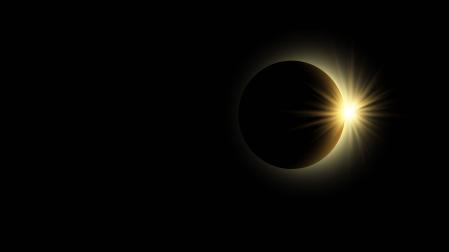 Imagen de un eclipse de sol