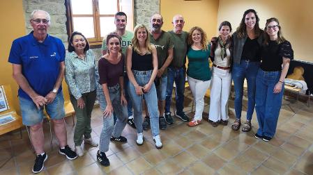 Participantes en el proceso durante una de las sesiones que se han llevado a cabo en Mendigorría