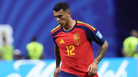 El lateral de la selección española Pedro Porro, en el partido contra Arabia Saudí