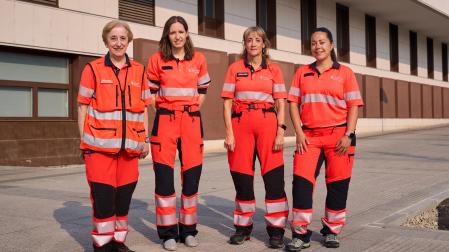 Integrantes del Servicio de Urgencias de Navarra, lanzadores del Chupinazo de San Fermín 2026.