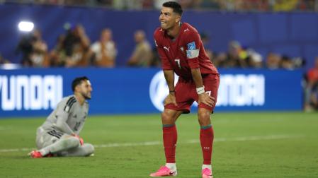 Cristiano Ronaldo durante el partido frente a Colombia