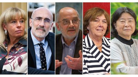Geraldina Boni, Arthur C. Brooks, Emmanuel Derieux, Dorothy Jones y Yuriko Saito.