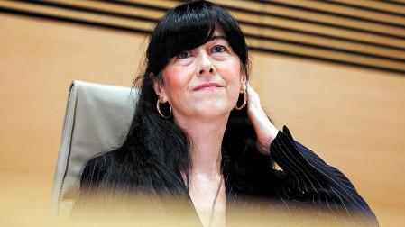 La presidenta de las SEPI, Belén Gualda, compareciendo el pasado 9 de junio ante la comisión mixta (Congreso y Senado) de Seguridad Nacional