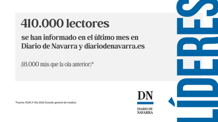 Más de 400.000 lectores, con Diario de Navarra y Diariodenavarra.es.