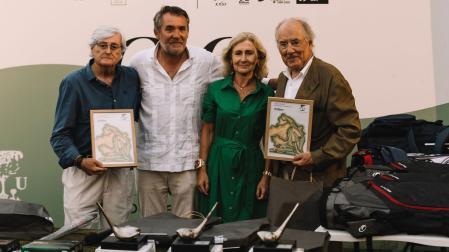 Sada, Manuel Urra Martínez y Javier Taberna Aldaz. Asistieron al acto José María Martínez-Peñuela y Manuel Urra Martínez