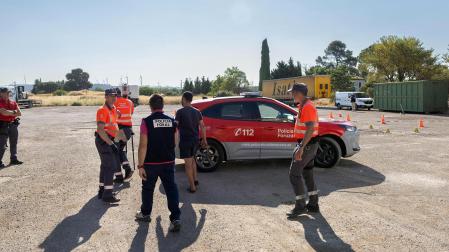 Fotos del atropello mortal en un parking de Tudela