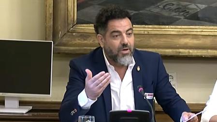 Ramón Alzórriz, durante la comparecencia en el Senado.