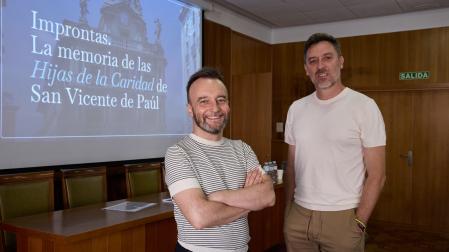 Ricardo Torregrosa y Carlos Piñeral, parte de la acción social de las Hijas de la Caridad en Navarra
