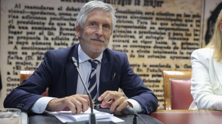 El ministro del Interior, Fernando Grande-Marlaska, comparece en la comisión de investigación abierta en el Senado sobre los contratos, licencias, concesiones o ayudas del Gobierno relacionadas con la trama del caso Koldo