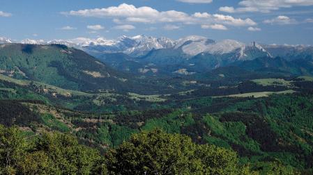 Vista de los valle de Roncal y Salazar