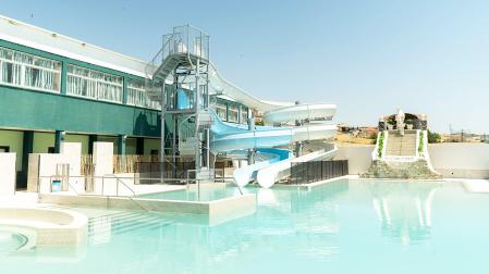 Nueva zona de recreo acuático en el camping El Molino de Mendigorría