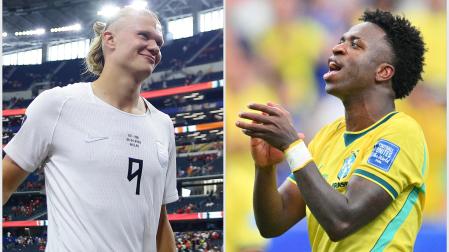 Erling Haaland y Vinícius Júnior, goleadores del Mundial 2026