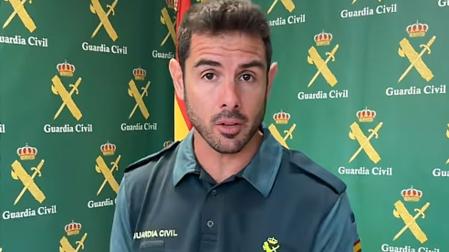 Un fotograma del vídeo publicado por la Guardia Civil de Navarra