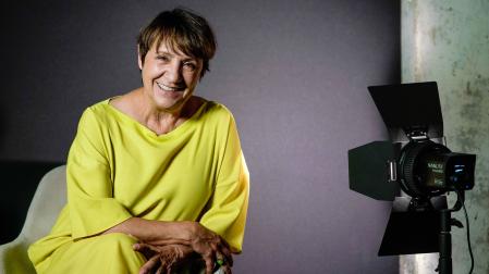 La actriz Blanca Portillo durante la promoción de la película 'Día de caza'