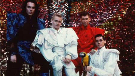 Locomía en 1989. Desde la izquierda: Carlos Armas, Juan Antonio Fuentes, Xavier Font y Manuel Arjona