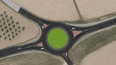 Imagen de la nueva glorieta proyectada en Buñuel