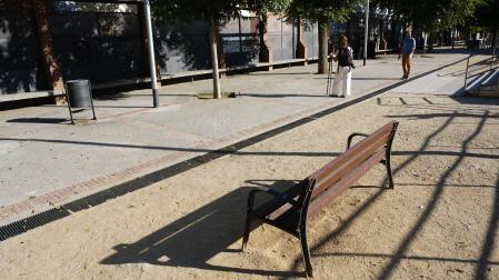 Parque de la Pegaso en el barrio de La Sagrera, en el distrito barcelonés de Sant Andreu, lugar en el que sucedieron los hechos