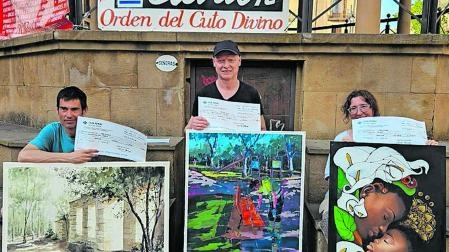 Los ganadores tras la entrega de premios
