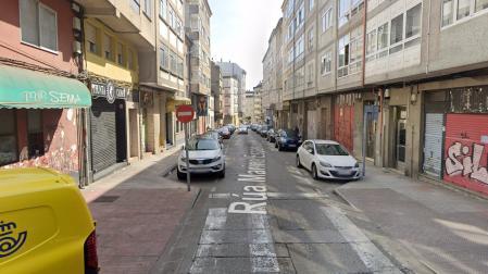 Rúa Marina Española, donde han tenido lugar los hechos