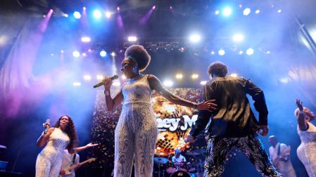 Concierto de Boney M en la Plaza del Castillo