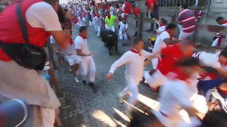 Callejón en el primer encierro