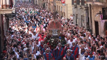 San Fermín, en las calles de Pamplona en su Procesión