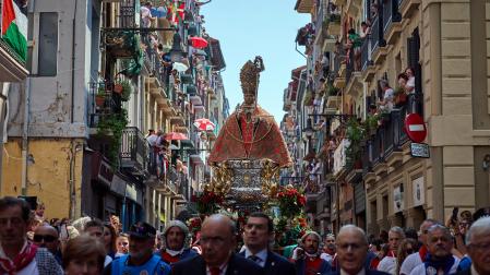 Foto de la Procesión de San Fermín 2026 en Pamplona.