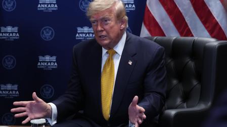 Donald Trump, en su comparecencia este miércoles