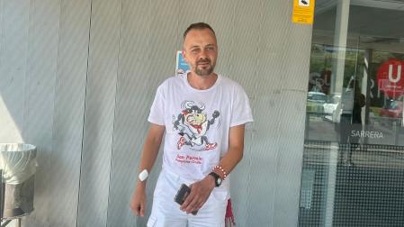 Adrián Barreda, castellonense de 34 años, es otro de los heridos del tercer encierro