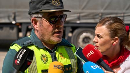 El coronel de la Guardia Civil Agustín Aznárez, responsable de la Agrupación de Tráfico