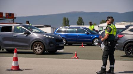 Control de alcohol y drogas de Guardia Civil en San Fermín 2026