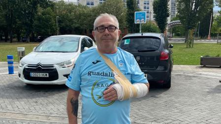 Ángel Casans Paños, herido en el cuarto encierro.
