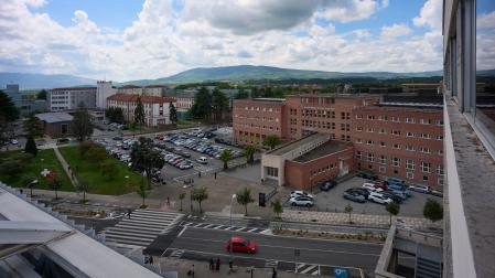 Vista de parte del Hospital Universitario de Navarra.