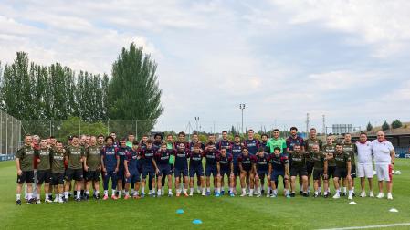 Fotos del primer entrenamiento de pretemporada de Osasuna