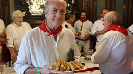 El exjuez Manuel García Castellón, ayer en el Baile de la Alpargata
