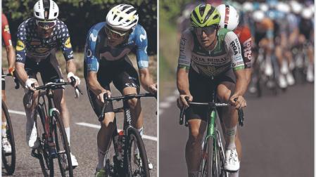 Pablo Castrillo tira de una escapada en una de las etapas de la primera semana / Otruba ha sido el corredor del Caja Rural-RGA que más se ha escapado.