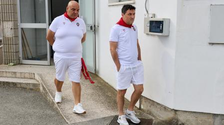 Braulio Vázquez y Cata, en el comienzo de la pretemporada en Tajonar