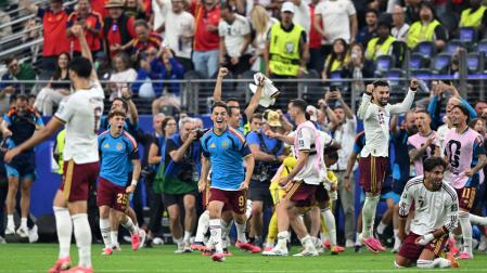 Fotos del partido de semifinales Francia - España