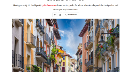 The Independent ilustra el reportaje con una foto de Pamplona