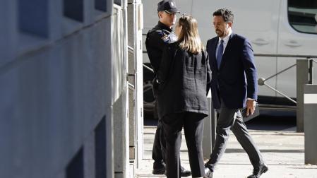 Diego Villafañe, quien fuera número dos del exfiscal general del Estado Álvaro García Ortiz, a su llegada este miércoles a la Audiencia Nacional
